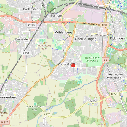 Lage in Wettbergen